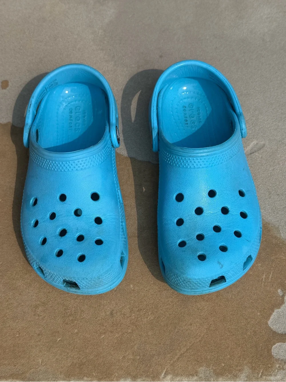 CROCS Kids Clog in Turquoise Blue